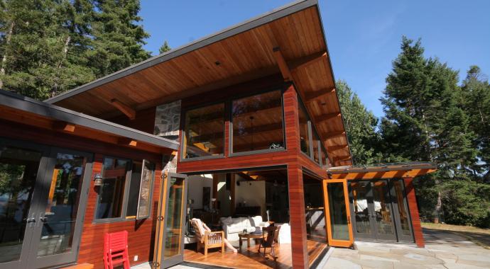 North Pender Home built by Gulf Islands Artisan Homes by Dave Dandeneau