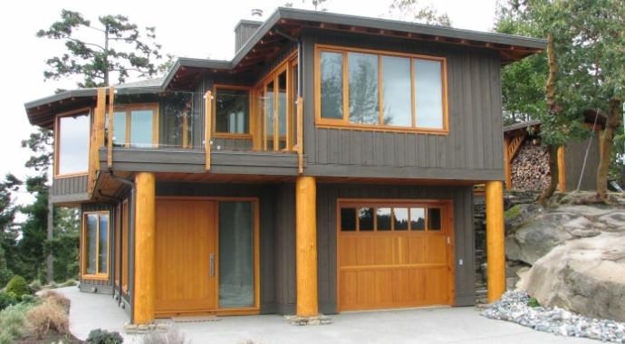 Exterior Shot of Spyglass project - built by Gulf Island Artisan Homes by Dave Dandeneau